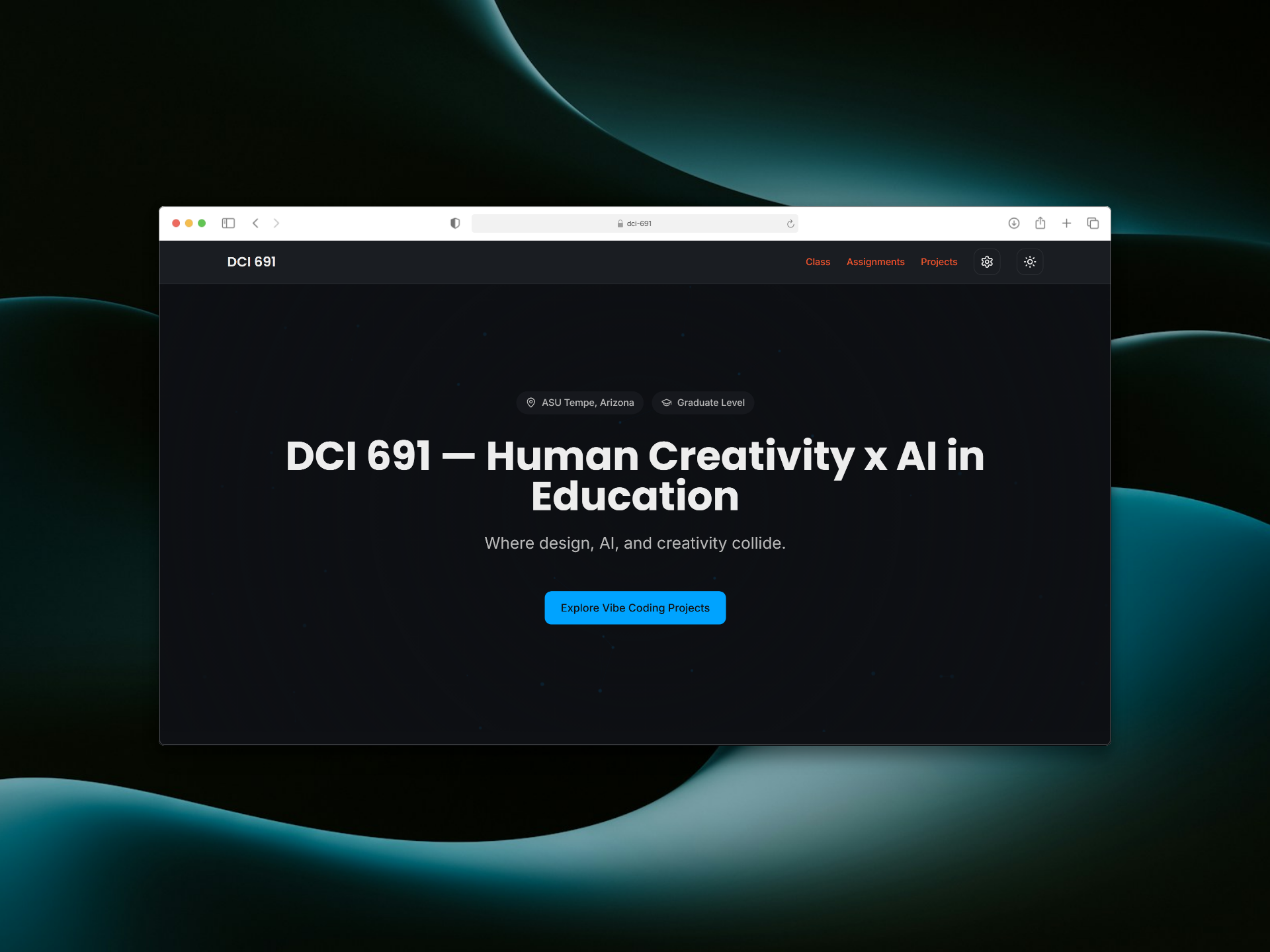 DCI 691 — Education By Design website