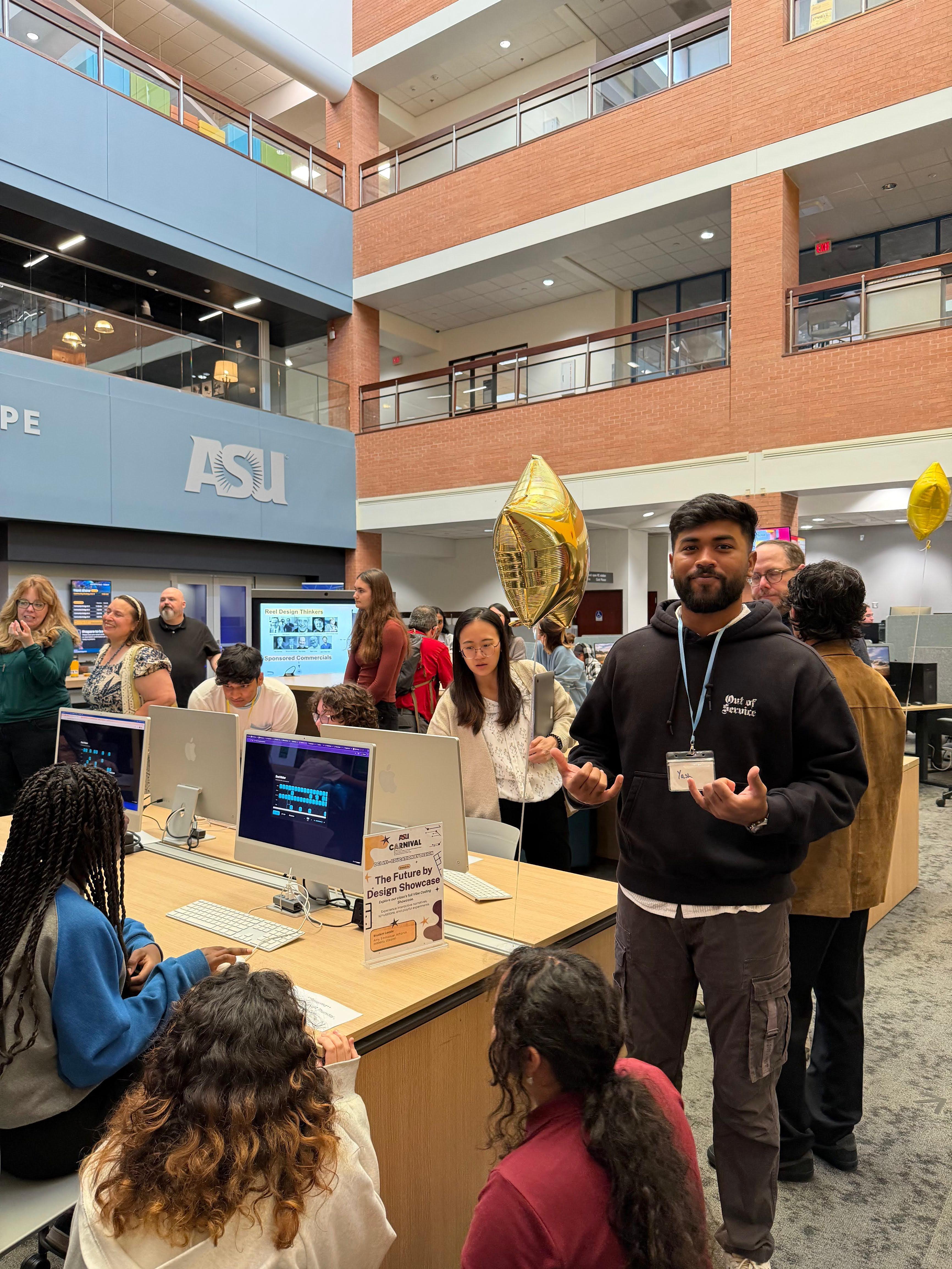 Yash at the ASU AI Carnival showcase