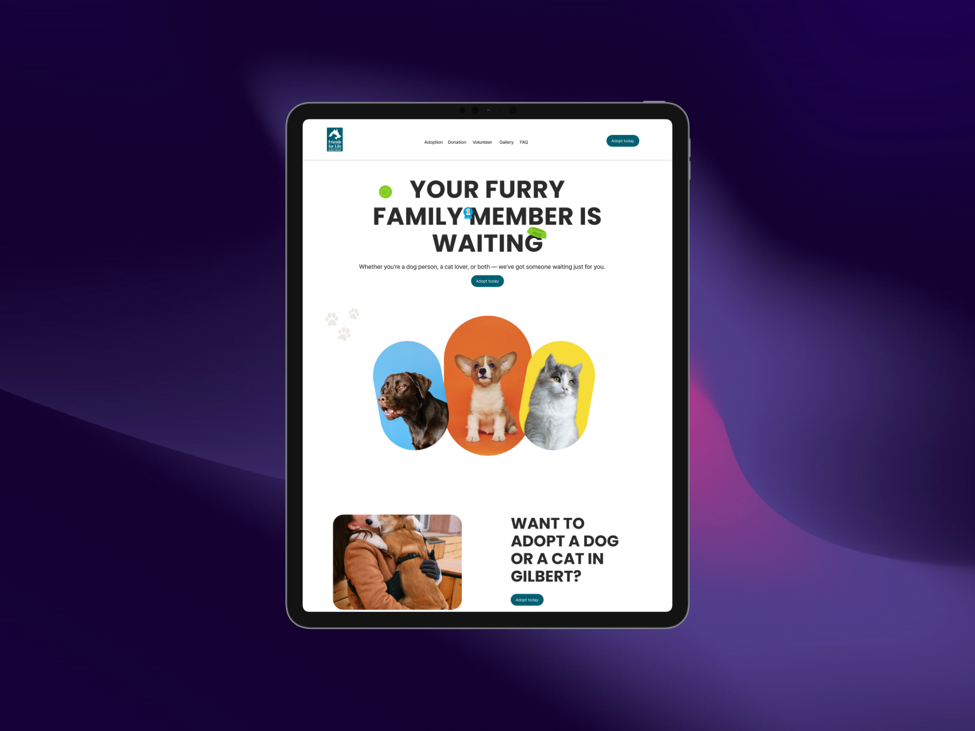 AZFriends.org redesign — Operation Pawfection