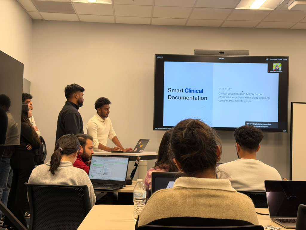 Yash presenting Ella at ASU